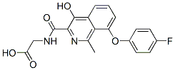 Glycine,  N-[[8-(4-fluorophenoxy)-4-hydroxy-1-methyl-3-isoquinolinyl]carbonyl]- CAS#: 916171-79-4