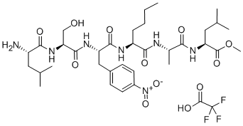 H-LEU-SER-P-NITRO-PHE-NLE-ALA-LEU-OME TFA CAS#: 99764-63-3