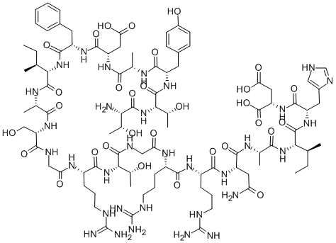 H-THR-THR-TYR-ALA-ASP-PHE-ILE-ALA-SER-GLY-ARG-THR-GLY-ARG-ARG-ASN-ALA-ILE-HIS-ASP-OH CAS#: 99534-03-9
