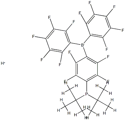 Hydrogen [4-di-tert-butylphosphino-2,3,5,6-tetrafluorophenyl]hydrobis(2,3,4,5,6-pentafluorophenyl)borate CAS#: 952208-49-0