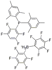 Hydrogen[4-[bis(2,4,6-trimethylphenyl)phosphino]-2,3,5,6-tetrafluorophenyl]hydrobis(2,3,4,5,6-pentafluorophenyl)borate CAS#: 918824-12-1