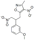 Isoxazole,  5-[2-(3-methoxyphenyl)-3-nitropropyl]-3-methyl-4-nitro- CAS#: 929719-06-2