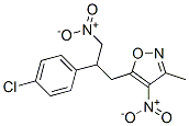 Isoxazole,  5-[2-(4-chlorophenyl)-3-nitropropyl]-3-methyl-4-nitro- CAS#: 929719-05-1