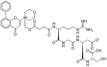L-Serine, N2-[1,4-dioxo-4-[[4-(4-oxo-8-phenyl-4H-1-benzopyran-2-yl)MorpholiniuM-4-yl]Methoxy]butyl]-L-arginylglycyl-L-a-aspartyl-, inner salt CAS#: 936487-67-1