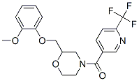 METHANONE, [2-[(2-METHOXYPHENOXY)METHYL]-4-MORPHOLINYL][6-(TRIFLUOROMETHYL)-3-PYRIDINYL]- CAS#: 922347-00-0