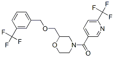 METHANONE, [2-[[[3-(TRIFLUOROMETHYL)PHENYL]METHOXY]METHYL]-4-MORPHOLINYL][6-(TRIFLUOROMETHYL)-3-PYRIDINYL]- CAS#: 922422-75-1