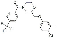METHANONE, [2-[(4-CHLORO-3-METHYLPHENOXY)METHYL]-4-MORPHOLINYL][6-(TRIFLUOROMETHYL)-3-PYRIDINYL]- CAS#: 922363-89-1