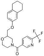 METHANONE, [2-[[(5,6,7,8-TETRAHYDRO-2-NAPHTHALENYL)OXY]METHYL]-4-MORPHOLINYL][6-(TRIFLUOROMETHYL)-3-PYRIDINYL]- CAS#: 922411-97-0