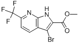 METHYL 3-BROMO-6-(TRIFLUOROMETHYL)-1H-PYRROLO[2,3-B]PYRIDINE-2-CARBOXYLATE CAS#: 952800-37-2
