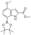 METHYL 4-METHOXY-7-(4,4,5,5-TETRAMETHYL-1,3,2-DIOXABOROLAN-2-YL)-1H-INDOLE-2-CARBOXYLATE CAS#: 919119-67-8