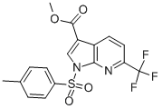 METHYL 6-(TRIFLUOROMETHYL)-1-TOSYL-1H-PYRROLO-[2,3-B]PYRIDINE-3-CARBOXYLATE CAS#: 942206-37-3
