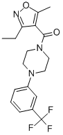 Methanone, (3-ethyl-5-methyl-4-isoxazolyl)[4-[3-(trifluoromethyl)phenyl]-1-piperazinyl]- CAS#: 932854-69-8