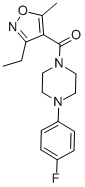 Methanone, (3-ethyl-5-methyl-4-isoxazolyl)[4-(4-fluorophenyl)-1-piperazinyl]- CAS#: 925147-88-2
