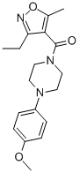 Methanone, (3-ethyl-5-methyl-4-isoxazolyl)[4-(4-methoxyphenyl)-1-piperazinyl]- CAS#: 932876-24-9