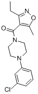 Methanone, [4-(3-chlorophenyl)-1-piperazinyl](3-ethyl-5-methyl-4-isoxazolyl)- CAS#: 925155-72-2