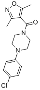 Methanone, [4-(4-chlorophenyl)-1-piperazinyl](3,5-dimethyl-4-isoxazolyl)- CAS#: 945116-83-6