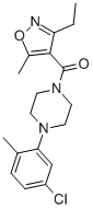 Methanone, [4-(5-chloro-2-methylphenyl)-1-piperazinyl](3-ethyl-5-methyl-4-isoxazolyl)- CAS#: 932789-49-6
