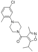 Methanone, [4-(5-chloro-2-methylphenyl)-1-piperazinyl][3-methyl-5-(1-methylethyl)-4-isoxazolyl]- CAS#: 930751-54-5