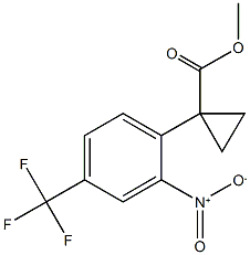 Methyl 1-(2-nitro-4-(trifluoromethyl)phenyl)cyclopropanecarboxylate CAS#: 951885-67-9