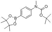 Methyl-[4-(4,4,5,5-tetramethyl-[1,3,2]dioxaborolan-2-yl)-phenyl]-carbamic acid tert-butyl ester CAS#: 916587-44-5