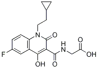 N-[[1-(2-Cyclopropylethyl)-6-fluoro-4-hydroxy-2-oxo-1,2-dihydro-3-quinolinyl]carbonyl]glycine CAS#: 931399-19-8