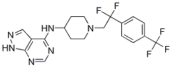 N-(1-(2,2-difluoro-2-(4-(trifluoromethyl)phenyl)ethyl)piperidin-4-yl)-1H-pyrazolo[3,4-d]pyrimidin-4-amine CAS#: 913574-42-2