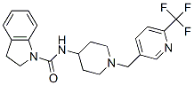 N-(1-([6-(TRIFLUOROMETHYL)PYRIDIN-3-YL]METHYL)PIPERIDIN-4-YL)INDOLINE-1-CARBOXAMIDE CAS#: 909696-02-2