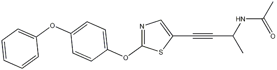 N-[1-Methyl-3-[2-(4-phenoxyphenoxy)-1,3-thiazol-5-yl]prop-2-ynyl]acetamide CAS#: 903886-81-7