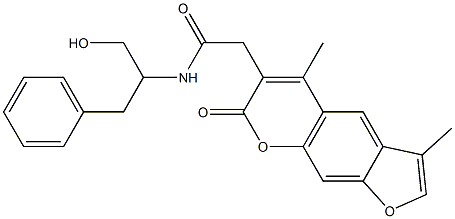 N-(1-benzyl-2-hydroxyethyl)-2-(3,5-dimethyl-7-oxo-7H-furo[3,2-g]chromen-6-yl)acetamide CAS#: 956608-49-4