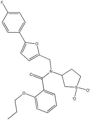 N-(1,1-dioxidotetrahydro-3-thienyl)-N-{[5-(4-fluorophenyl)-2-furyl]methyl}-2-propoxybenzamide CAS#: 901659-81-2