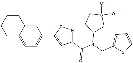 N-(1,1-dioxidotetrahydrothiophen-3-yl)-5-(5,6,7,8-tetrahydronaphthalen-2-yl)-N-(thiophen-2-ylmethyl)-1,2-oxazole-3-carboxamide CAS#: 912893-47-1