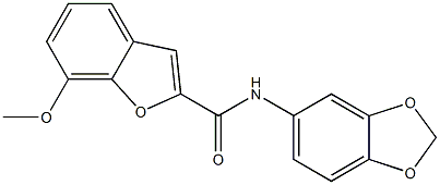 N-(1,3-benzodioxol-5-yl)-7-methoxy-1-benzofuran-2-carboxamide CAS#: 921874-14-8