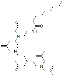 N-[14-methyl-3,6,9,12-tetrakis(2-methylallyl)-3,6,9,12-tetraazapentadec-14-en-1-yl]nonan-1-amide CAS#: 99670-32-3