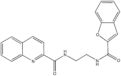 N-{2-[(1-benzofuran-2-ylcarbonyl)amino]ethyl}-2-quinolinecarboxamide CAS#: 929851-56-9
