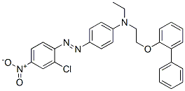 N-[2-(1,1'-Biphenyl-2-yloxy)ethyl]-N-ethyl-4-(2-chloro-4-nitrophenylazo)aniline CAS#: 98257-78-4