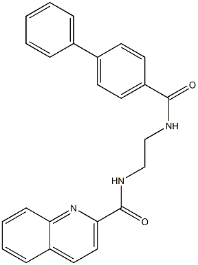 N-{2-[([1,1'-biphenyl]-4-ylcarbonyl)amino]ethyl}-2-quinolinecarboxamide CAS#: 929858-64-0