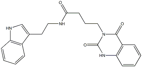 N-(2-(1H-indol-3-yl)ethyl)-4-(2,4-dioxo-1,4-dihydroquinazolin-3(2H)-yl)butanamide CAS#: 919730-74-8