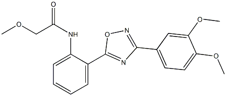 N-{2-[3-(3,4-dimethoxyphenyl)-1,2,4-oxadiazol-5-yl]phenyl}-2-methoxyacetamide CAS#: 902323-85-7