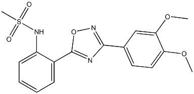 N-{2-[3-(3,4-dimethoxyphenyl)-1,2,4-oxadiazol-5-yl]phenyl}methanesulfonamide CAS#: 902020-83-1