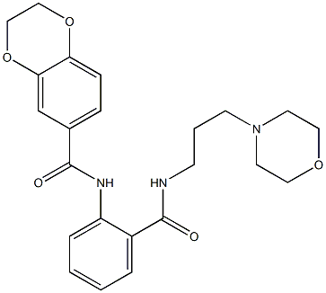 N-(2-{[3-(morpholin-4-yl)propyl]carbamoyl}phenyl)-2,3-dihydro-1,4-benzodioxine-6-carboxamide CAS#: 947824-99-9