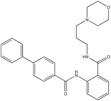 N-(2-{[3-(morpholin-4-yl)propyl]carbamoyl}phenyl)biphenyl-4-carboxamide CAS#: 929819-55-6