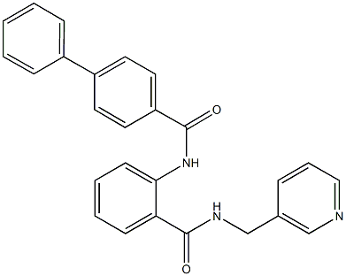 N-(2-{[(3-pyridinylmethyl)amino]carbonyl}phenyl)[1,1'-biphenyl]-4-carboxamide CAS#: 951953-30-3