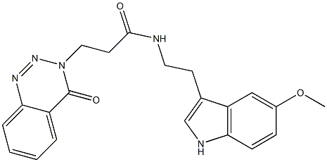 N-[2-(5-methoxy-1H-indol-3-yl)ethyl]-3-(4-oxo-1,2,3-benzotriazin-3(4H)-yl)propanamide CAS#: 921119-69-9