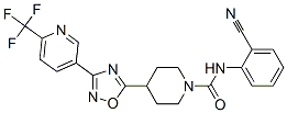 N-(2-CYANOPHENYL)-4-(3-[6-(TRIFLUOROMETHYL)PYRIDIN-3-YL]-1,2,4-OXADIAZOL-5-YL)PIPERIDINE-1-CARBOXAMIDE CAS#: 909677-17-4