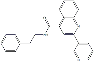 N-(2-phenylethyl)-2-(pyridin-3-yl)quinoline-4-carboxamide CAS#: 954305-63-6