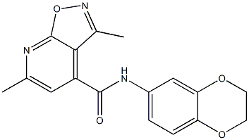 N-(2,3-dihydro-1,4-benzodioxin-6-yl)-3,6-dimethyl[1,2]oxazolo[5,4-b]pyridine-4-carboxamide CAS#: 931997-99-8