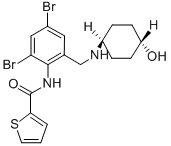 N-[2,4-dibromo-6-[[(4-hydroxycyclohexyl)amino]methyl]phenyl]thiophene-2-carboxamide CAS#: 99453-84-6