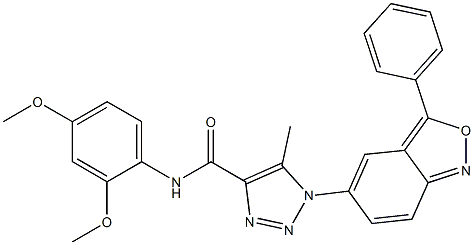 N-(2,4-dimethoxyphenyl)-5-methyl-1-(3-phenyl-2,1-benzoxazol-5-yl)-1H-1,2,3-triazole-4-carboxamide CAS#: 951897-33-9