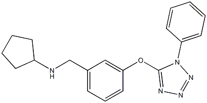 N-{3-[(1-phenyl-1H-tetrazol-5-yl)oxy]benzyl}cyclopentanamine CAS#: 932259-79-5
