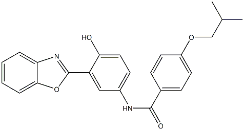 N-[3-(1,3-benzoxazol-2-yl)-4-hydroxyphenyl]-4-(2-methylpropoxy)benzamide CAS#: 951972-12-6